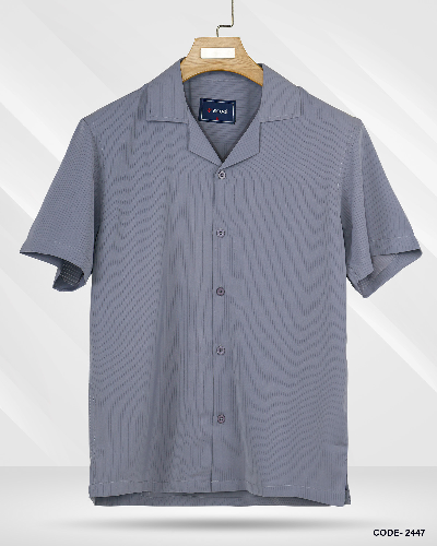 Lx Stretch Cuban Collar Shirt